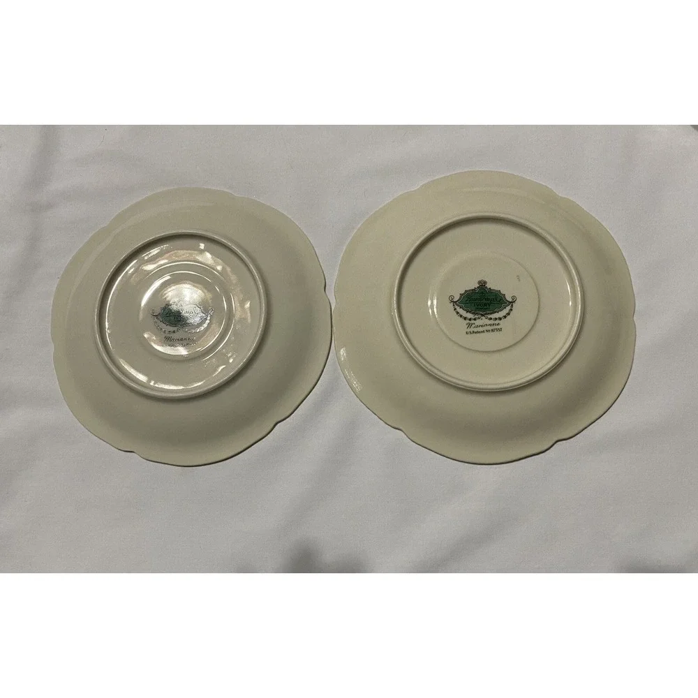 Rosenthal Continental Marianne Flat Set Of Two Saucers